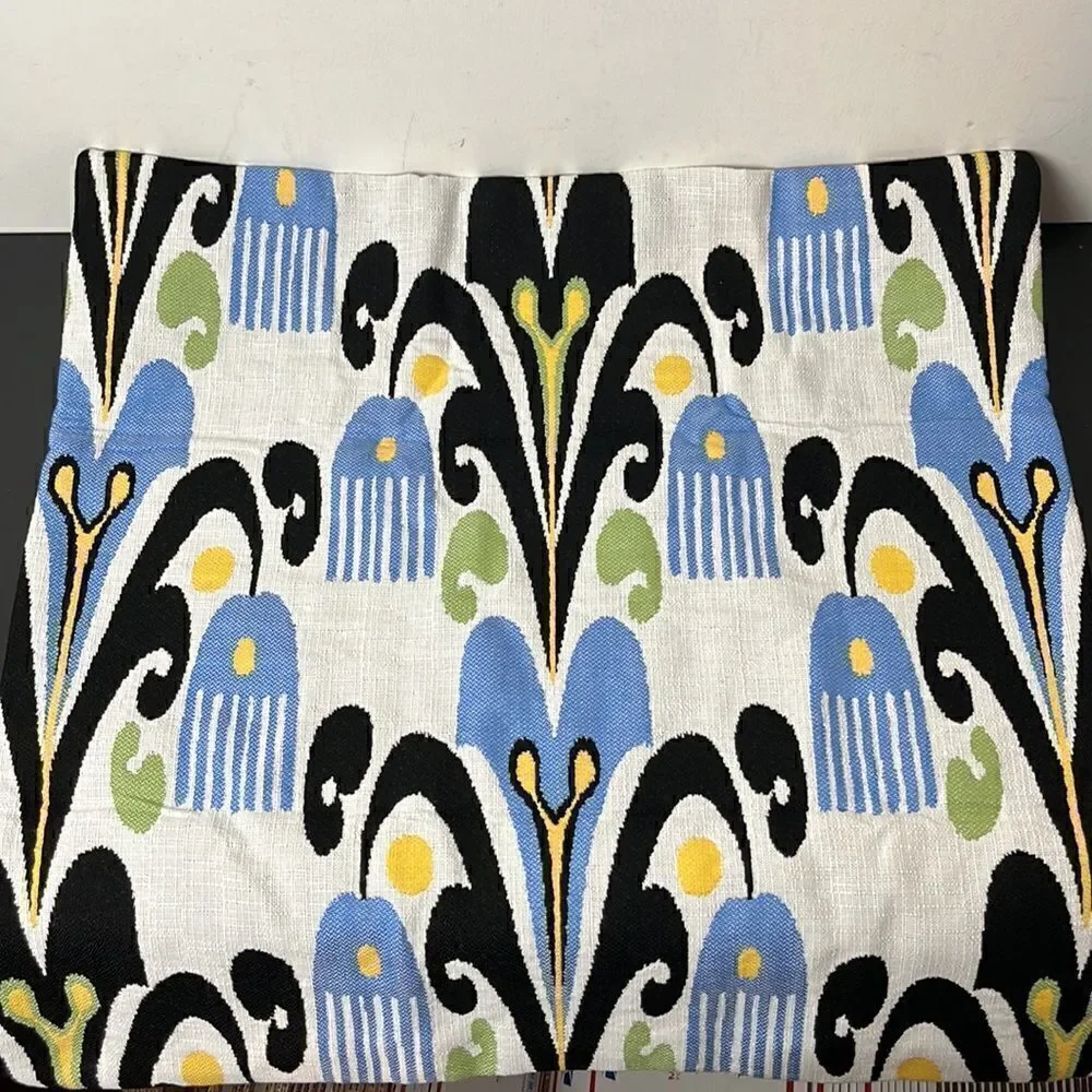 Williams Sonoma Outdoor Sunbrella Sofia Ikat pillow cover
